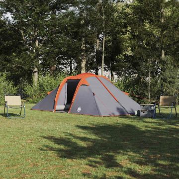 Tenda tunnel Grigio e arancione 510 x 240 x 156 cm taffetà