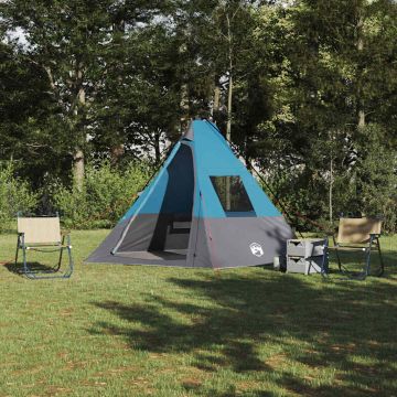 Tenda Tipi 6 persona Impermeabile Blu taffetà