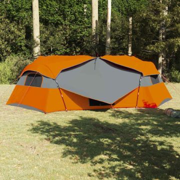 Tenda interna 8 persona Grigio e arancione taffetà