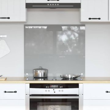 Schienale da cucina Grigio chiaro 70 x 60 cm vetro temperato