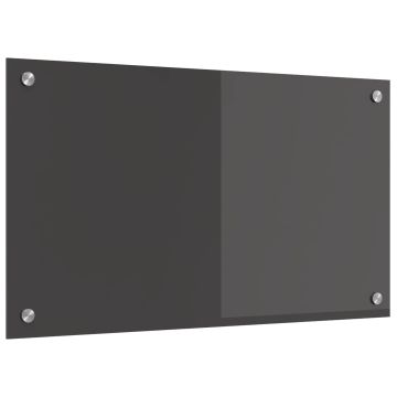 Schienale da cucina Grigio scuro 70 x 40 cm vetro temperato