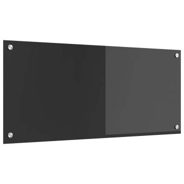 Schienale da cucina Grigio scuro 90 x 40 cm vetro temperato