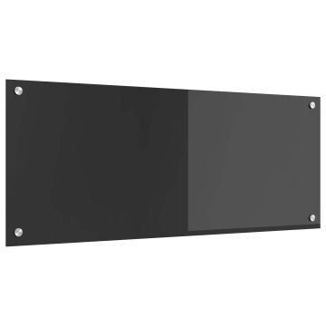 Schienale da cucina Grigio scuro 100 x 40 cm vetro temperato