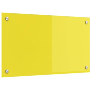 Schienale da cucina Giallo 70 x 40 cm vetro temperato