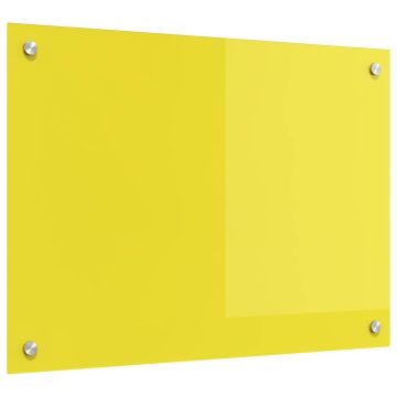 Schienale da cucina Giallo 70 x 50 cm vetro temperato