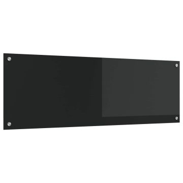Schienale da cucina Nero 120 x 40 cm vetro temperato