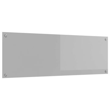 Schienale da cucina Grigio chiaro 120 x 40 cm vetro temperato