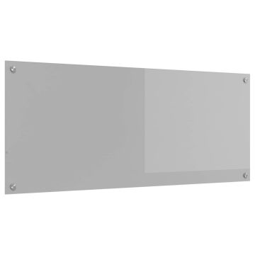 Schienale da cucina Grigio chiaro 120 x 50 cm vetro temperato
