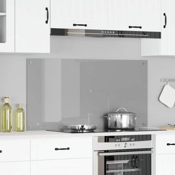 Schienale da cucina Grigio chiaro 120 x 60 cm vetro temperato