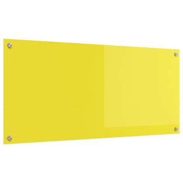Schienale da cucina Giallo 110 x 50 cm vetro temperato
