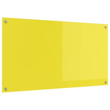 Schienale da cucina Giallo 110 x 60 cm vetro temperato