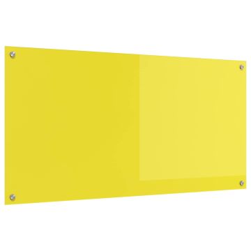 Schienale da cucina Giallo 120 x 60 cm vetro temperato