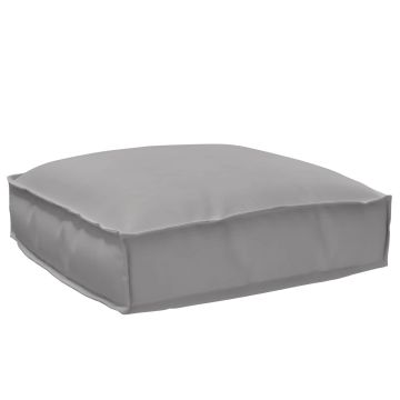 Cuscino Tessuto Oxford Grigio 50 x 50 x 12 cm