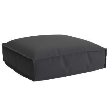 Cuscino Tessuto Oxford Nero 50 x 50 x 12 cm