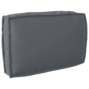 Cuscino Antracite 60 x 40 x 12 cm Tessuto Oxford