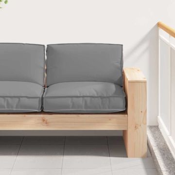 Cuscino Tessuto Oxford Grigio 80 x 80 x 12 cm