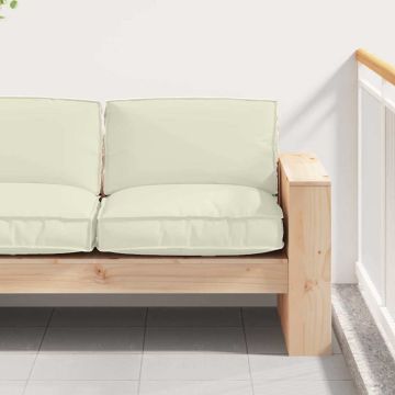 Cuscino Tessuto Oxford Crema 80 x 80 x 12 cm