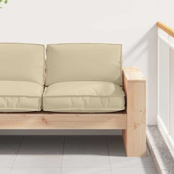 Cuscino Tessuto Oxford Beige 80 x 80 x 12 cm