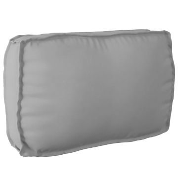 Cuscino Tessuto Oxford Grigio 70 x 40 x 12 cm