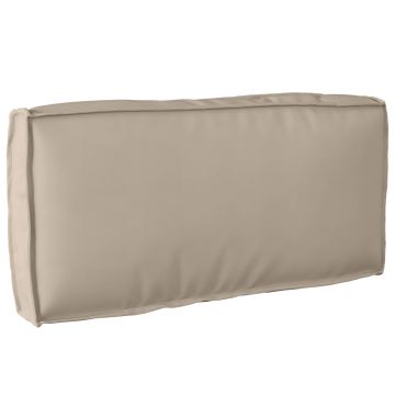 Cuscino Tessuto Oxford Tortora 80 x 40 x 12 cm