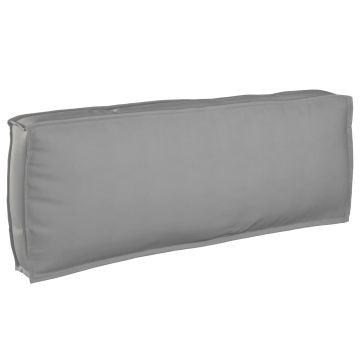 Cuscino Tessuto Oxford Grigio 120 x 40 x 12 cm