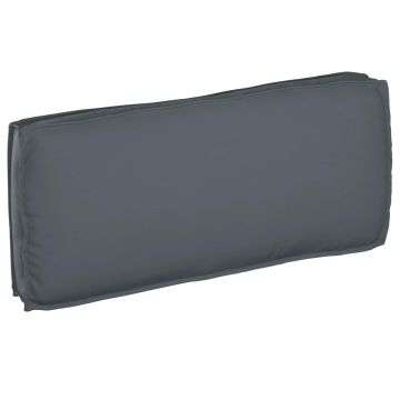 Cuscino Tessuto Oxford Antracite 120 x 50 x 12 cm