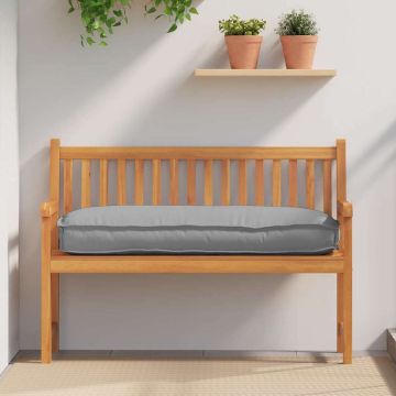 Cuscino Tessuto Oxford Grigio 120 x 50 x 12 cm
