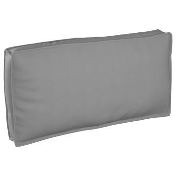 Cuscino Tessuto Oxford Grigio 120 x 60 x 12 cm