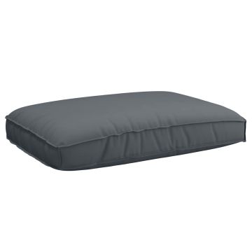 Cuscino Tessuto Oxford Antracite 120 x 80 x 12 cm