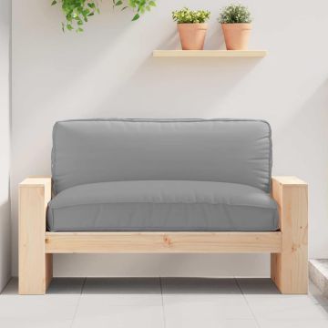 Cuscino Tessuto Oxford Grigio 120 x 80 x 12 cm