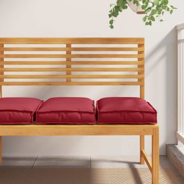 Cuscino 2 pz Tessuto Oxford Rosso Vino 40 x 40 x 8 cm