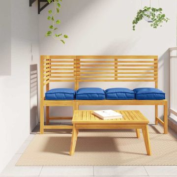 Cuscino 4 pz Tessuto Oxford Blu Reale 40 x 40 x 8 cm
