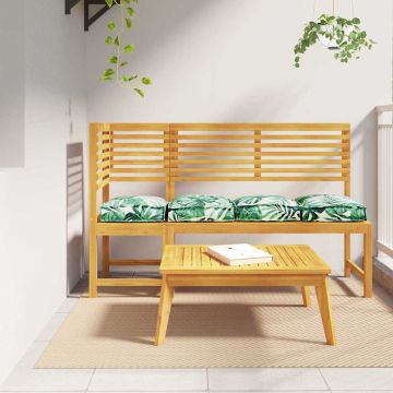 Cuscino 4 pz Tessuto Oxford Motivo Foglia 40 x 40 x 8 cm
