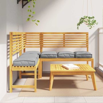 Cuscino 6 pz Tessuto Oxford Grigio 40 x 40 x 8 cm