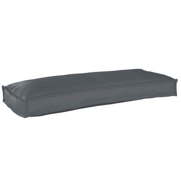 Cuscino Tessuto Oxford Antracite 100 x 40 x 8 cm