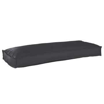 Cuscino Tessuto Oxford Nero 100 x 40 x 8 cm
