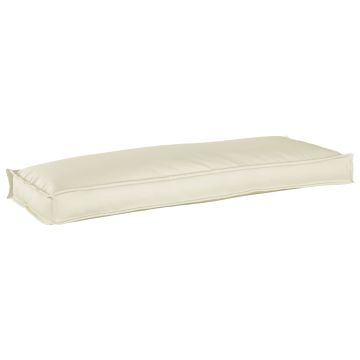 Cuscino Crema 110 x 40 x 8 cm Tessuto Oxford