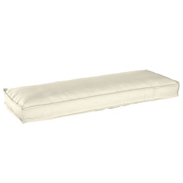 Cuscino Tessuto Oxford Crema 120 x 40 x 8 cm
