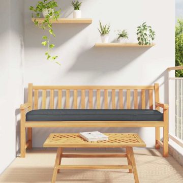 Cuscino per pallet Antracite 200 x 40 x 8 cm Tessuto Oxford