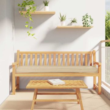 Cuscino per pallet Beige 200 x 40 x 8 cm Tessuto Oxford