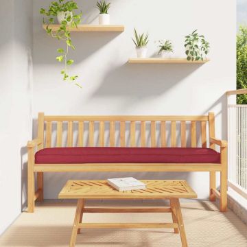 Set di Cuscini per Pallet 2 pz Tessuto Oxford Rosso Vino