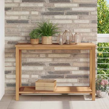 Tavolo consolle Marrone 110 x 40 x 75 cm Legno di teak solido