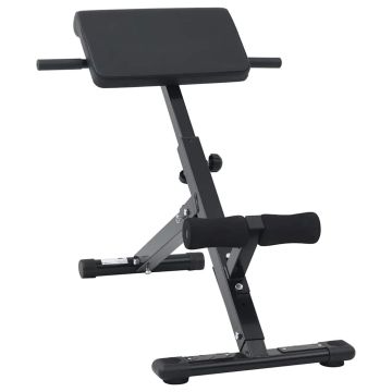 Panca per iperestensioni Nero 100,5 x 70 x 78 cm