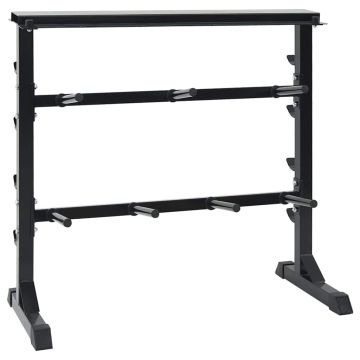Ripiano per Manubri Nero 99 x 45 x 95,5 cm
