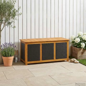 Scatola di Stoccaggio per Giardino 185 L