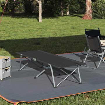 Letto da campeggio pieghevole Nero 194 x 62,5 x 42,5 cm