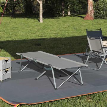 Letto da campeggio pieghevole Grigio 194 x 62,5 x 42,5 cm