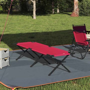 Letto da campeggio pieghevole Rosso 193 x 69 x 45 cm
