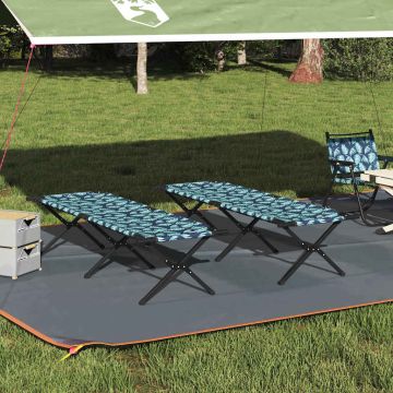 Letto da campeggio pieghevole 2 pz Foresta 193 x 69 x 45 cm