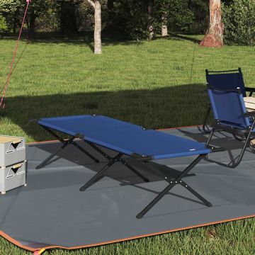 Letto da campeggio pieghevole Blu 210 x 80 x 46 cm